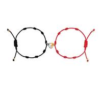 ilasif Bracciale Donna Cordino 7 nodi rosso|Bracciale filo rosso del destino|Bracciale kabbalah Bracciali Coppia Regalo Migliore Amica per Coppie, Uomini, Donna e Famiglia