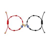 ilasif Bracciale Donna Cordino 7 nodi rosso|Bracciale filo rosso del destino|Bracciale kabbalah Bracciali Coppia Regalo Migliore Amica per Coppie, Uomini, Donna e Famiglia