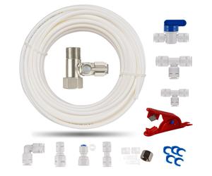 ilauke 15m Linea di Alimentazione Acqua Universal Set di Collegamento con 3/8 T