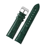 ILAZI 18 mm, 20 mm, 22 mm, con motivo di bambù di alta qualità, morbida, da uomo, a farfalla, con fibbie, bouquet, colore verde pelle, 22mm, Agata