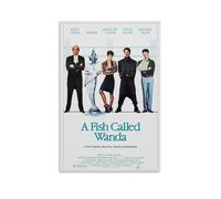 Ilcargoa Poster del film "A Fish Called Wanda", stampa artistica su tela, decorazione da parete per ufficio, casa, regalo, 50 x 75 cm