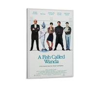 Ilcargoa Poster del film "A Fish Called Wanda", stampa artistica su tela, decorazione da parete per ufficio, casa, regalo, 40 x 60 cm