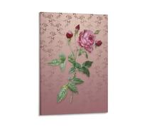 Ilcargoa Poster vintage con rose provenzali (2) su tela, decorazione artistica da parete per ufficio e casa, idea regalo, 40 x 60 cm