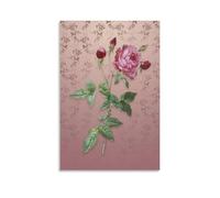 Ilcargoa Poster vintage con rose provenzali (2) su tela, decorazione artistica da parete per ufficio e casa, idea regalo, 20 x 30 cm