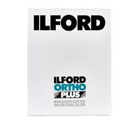Ilford Ortho Plus - Pellicola negativa ortocromatica per immagini in bianco e nero, confezione da 25 lastre, 10 x 12,5 cm