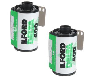 Ilford Schwarzwei 1748192 Delta Pro Fast Fine Grain Film ISO 400 35 mm 36 Aufnahmen (2er-Pack)