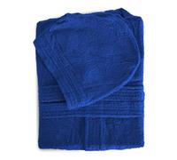 IlGruppone Accappatoio Bambino 100% Cotone con Cappuccio e Tasche Super Assorbente in Spugna Morbida - Blu - 12/14 Anni