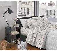 IlGruppone Completo Letto Lenzuola Matrimoniale,100% Cotone, Set Letto, Lenzuolo sopra, sotto e Federe 2 Piazze - Gufi