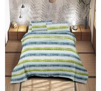 IlGruppone Completo Letto Matrimoniale No Stiro Set Lenzuola in Morbida Microfibra Anallergica Lenzuolo sotto con Angoli Elastici Fino 30 Cm, Lenzuolo Teso sopra 2 Federe Prodotto Italiano - Funline