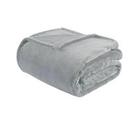 IlGruppone Coperta Plaid Tinta Unita Pile Morbida Calda 210Gr/Mq Flanella di Microfibra Letto Copertina Divano Vellutata Invernale Singolo Matrimoniale - Plaid 120x150Cm - Grigio