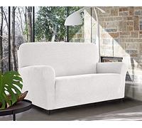 IlGruppone Copridivano Elasticizzato Modello Harry Protettivo Antiscivolo salvadivano AntiGraffio Universale con Braccioli Tessuto Jaquard Cani e Gatti copripoltrona - 4 Posti - Bianco