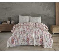 IlGruppone Copriletto Estivo Due Piazze Primavera Estate 100% Cotone Piquet Coperta Leggera - ScratchyPink - Matrimoniale