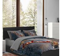 IlGruppone Copripiumino In Cotone Matrimoniale Sacco e Federe Due Piazze Con Stampe In Altissima Definizione Parure Letto - 06Luna - Singolo (38Pola, Una piazza e mezza)