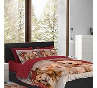 IlGruppone Copripiumino In Cotone Matrimoniale Sacco e Federe Due Piazze Con Stampe In Altissima Definizione Parure Letto - (67Corgi, Matrimoniale)