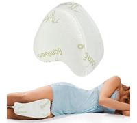 IlGruppone Cuscino Gambe Memory Foam Bambù Ginocchia Ergonomico Aiuto Corretta Posizione Fodera Rimovibile Supporto Dormire Sul Fianco Riposa Lato Contro Mal Di Schiena Problemi Posturali (Cuore)