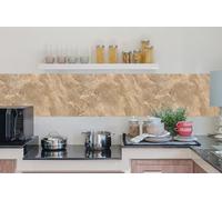 IlGruppone Paraschizzi da Parete Cucina Pannello Adesivo Prodotto Italiano con Inchiostro Atossico - MarmoreiNocciola - 50x80cm
