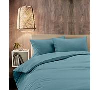 IlGruppone Parure Copripiumino Due piazze 100% Raso di Cotone Sacco e Federa Matrimoniale - Carta da Zucchero