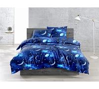 IlGruppone Parure Copripiumino Matrimoniale Sacco e federe Fantasia Galassia - Galassia