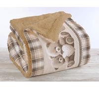 IlGruppone Passione Casa Coperta Plaid in Pile Sherpa Invernale, Morbida e Calda, Pelosa in Finta Pelliccia Singola Matrimoniale Doppio Lato-Peluche-Una Piazza 150x200