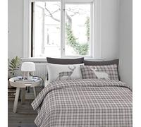 IlGruppone Passione Casa Copripiumino in Flanella Felpato Prodotto Italiano 100% Cotone di Flanella Sacco e Federe - Singolo - Beige (Matrimoniale, Cervo beige)