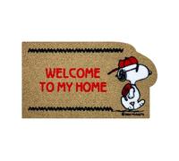 IlGruppone Peanuts Zerbino in Cocco Ingresso Snoopy Originale Rettangolare 70 x 40 Cm Tappeto Ingresso Asciugapassi Tappetino Antiscivolo Interno Esterno Originale Idea Regalo - Welcome To My Home