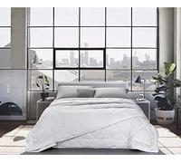 IlGruppone Piumino 4 stagioni in microfibra 2 piumini uniti con bottoni estate primavera inverno - Bianco - 1 Piazza (Bianco, Una piazza e mezzo)