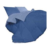 IlGruppone Piumino Invernale Caldo piumone 3 Misure Double Face Microfibra Anallergico - Blu/Azzurro - 1 Piazza