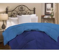 IlGruppone Piumino Invernale in Piuma D'Oca 90/10 Double Face 350 gr/mq Inverno Disponibile Singolo Piazza Mezza e Matrimoniale piumone Caldo Trapuntato Trapunta in 5 Colori - Matrimoniale - AvioBlu