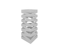 IlGruppone Portaombrelli Interno Esterno Elegante Design Moderno in Metallo con Ganci per ombrellini - Modello 5 Antracite