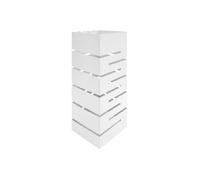 IlGruppone Portaombrelli Interno Esterno Elegante Design Moderno in Metallo con Ganci per ombrellini - Modello 9 Bianco