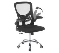 IlGruppone Sedia da Ufficio con Supporto Lombare, Poltrona Scrivania Ergonomica Braccioli Regolabili Altezza Regolabile Schienale in Rete Traspirante,Oscillante con Ruote Girevoli - Greta