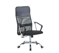 IlGruppone Sedia da Ufficio in Rete,Elegante,Comoda Regolabile in Altezza,Girevole,Poltrona da Scrivania con Seduta Traspirante Inclinazione Ad Ondeggiamento Pistone Gas