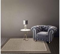 IlGruppone Tappeto Arredo Moderno Sala Cucina Camera Passatoia Antiscivolo in Ciniglia Made in Italy Disegni Piazzati Cotone Misure Grande - Roma Grigio - 115x175Cm