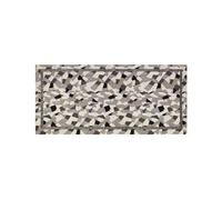 IlGruppone Tappeto Cucina in Ciniglia Passatoia Multiuso Ingresso Corridoio Antiscivolo Prodotto Italiano Disegni Piazzati Cotone Varie Misure Lavabile in Lavatrice - Mosaico Grigio - 57x280 cm