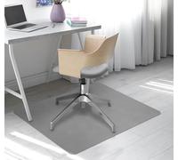 IlGruppone Tappeto per Sedia da Ufficio 95 x 120 Cm AntiGraffio per Sedie da Scrivania per Pavimenti in Legno o Piastrelle Salvapavimento Protettivo Sedute con Ruote - Grigio - 95x120 cm