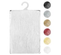 IlGruppone Tenda A Fili Stringhe Anti Mosche Insetti Finestre Porta Finestra Elegante Tinta Unita con Asola Passante per Inserimento di Bastoni Zanzariera Adattabile con Forbici - Bianco - 100x200 cm