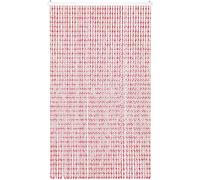 IlGruppone Tenda Antimosche per Porta Finestra A Pannello con Telaio in PVC, in più Colori, Moschiera con Corde a Perline per Esterno Interno Fili a Caduta - Granata - 120 x 220 Cm