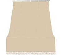 IlGruppone Tenda da Sole Tessuto Resistente per Balcone con Anelli Lavabile a Caduta - Crema - 140x250 cm