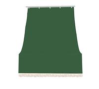 IlGruppone Tenda da sole tessuto resistente per balcone con anelli lavabile a caduta - Verde - 140x300 cm