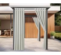IlGruppone Tenda Per Gazebo Da Esterno Resistente 160 x 270 Cm 3 Varianti Colore Con Asole E Passanti Chiusura A Bottoni Antivento Antipolvere Uv Resistente - 1 Pezzo - Grigio