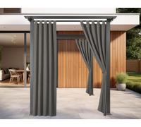 IlGruppone Tenda Per Gazebo Da Esterno Resistente 160 x 270 Cm 3 Varianti Colore Con Asole E Passanti Chiusura A Bottoni Antivento Antipolvere Uv Resistente - 1 Pezzo - Antracite