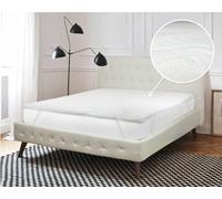 IlGruppone Topper Trapuntato in Sherpa Correttore Materasso Anallergico con Fasce Elastiche Salva Coprimaterasso Traspirante Protettivo Veloce Tutte Le Stagioni - Bianco - Matrimoniale