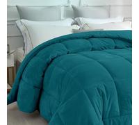 IlGruppone Trapunta Piumino Invernale In Tessuto Flanellato Caldo Piumone In Morbida Flanella Effetto Velluto Tinta Unita Inverno Flannel 550 Gr-Mq - Ottanio - Matrimoniale