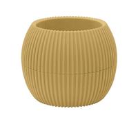 IlGruppone Vasetti Piante Grasse con Sottobicchiere Integrato Design Moderno Crea La Tua Composizione Varie Misure Colori Vasi Pianta Sottovaso Piantine Vaso Fiori - Giallo - Rotondo 0,70 Litri