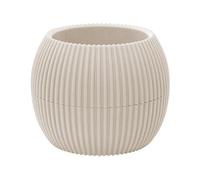 IlGruppone Vasetti Piante Grasse con Sottobicchiere Integrato Design Moderno Crea La Tua Composizione Varie Misure Colori Vasi Pianta Sottovaso Piantine Vaso Fiori - Beige - Rotondo 0,70 Litri