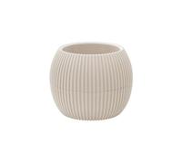 IlGruppone Vasetti Piante Grasse con Sottobicchiere Integrato Design Moderno Crea La Tua Composizione Varie Misure Colori Vasi Pianta Sottovaso Piantine Vaso Fiori - Beige - Rotondo 0,15 Litri