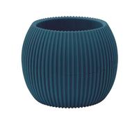 IlGruppone Vasetti Piante Grasse con Sottobicchiere Integrato Design Moderno Crea La Tua Composizione Varie Misure Colori Vasi Pianta Sottovaso Piantine Vaso Fiori - Blu - Rotondo 0,70 Litri