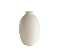 IlGruppone Vaso Decorativo Moderno da Interno in Ceramica - Collezione Design Elegante per Arredo Casa,Vasi da Soggiorno, Tavolo o Salotto Soprammobile di Design - Anfora Natural - Bianco Natural