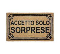 IlGruppone Zerbino Ingresso Casa in Fibra di Cocco con Base in PVC Antiscivolo Misura Rettangolare 75 x 45 Cm Realizzato A Mano Tappeto AsciugaPassi Idea Regalo - Dis7Sorpresa
