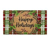 IlGruppone Zerbino Natale in Cocco 40 x 70 Cm Ingresso Antiscivolo Tappeto AsciugaPassi Facile da Pulire Antibatterico e Resistente Rettangolare Tappetino Natalizio Gnomi - Natale 6-50x70 cm